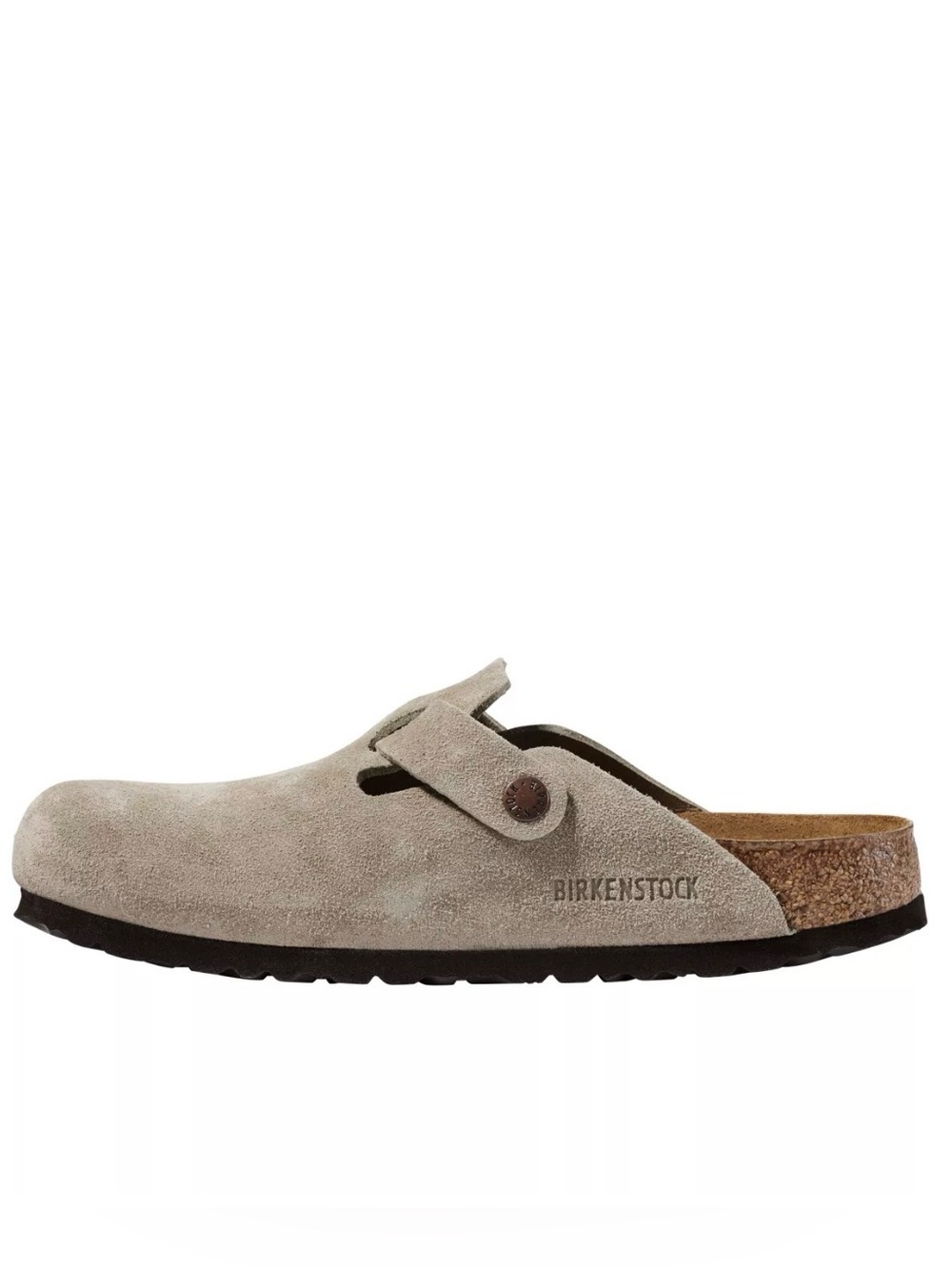 Birkenstock Boston Soft Footbed Suede Clogs Taupe 6 (36) NWOT Boho Granola Prepp